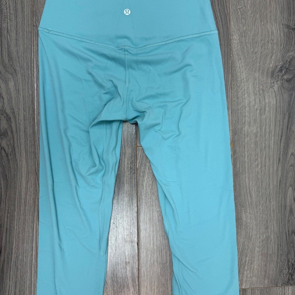Lululemon Align High-Rise‎ Nulu Leggings Turquoise Blue Yoga Pants 28" Size 8 - Picture 11 of 13